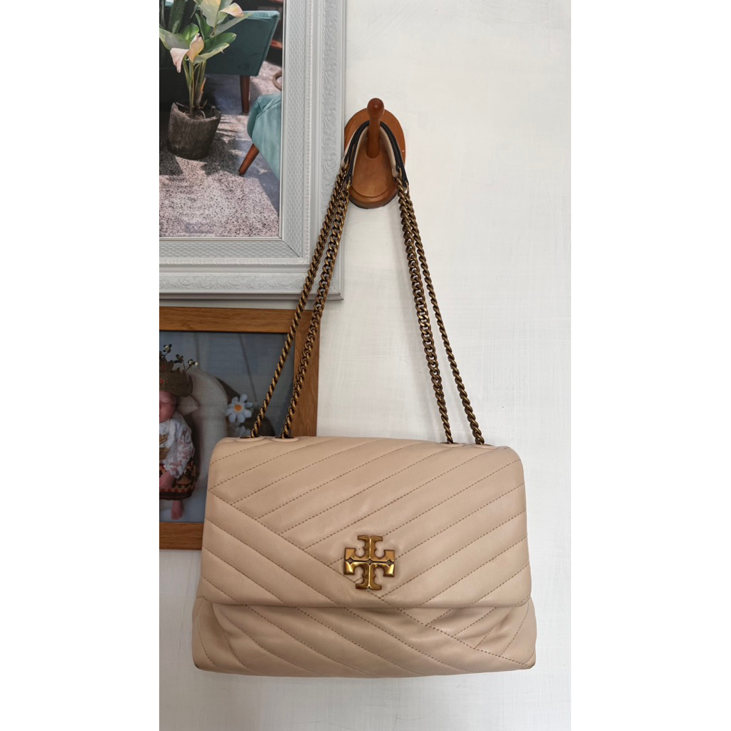 PRELOVED TAS TORY BURCH KIRA CHEVRON CONVERTIBLE SHOULDER BAG