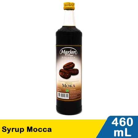 Minuman Boudoin Syrup Marjan Rasa Mocca Botol Kemasan Isi 460 Ml Sirup Marjan Kopi