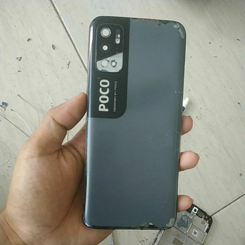 backdoor bekas Poco m3 5g pro cek deskripsi