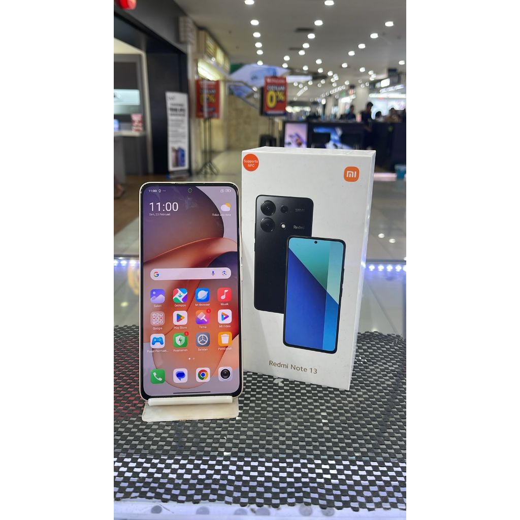 XIAOMI REDMI NOTE 13 4G 8/256GB SECOND SEKEN BEKAS RAM 8 INTERNAL 256
