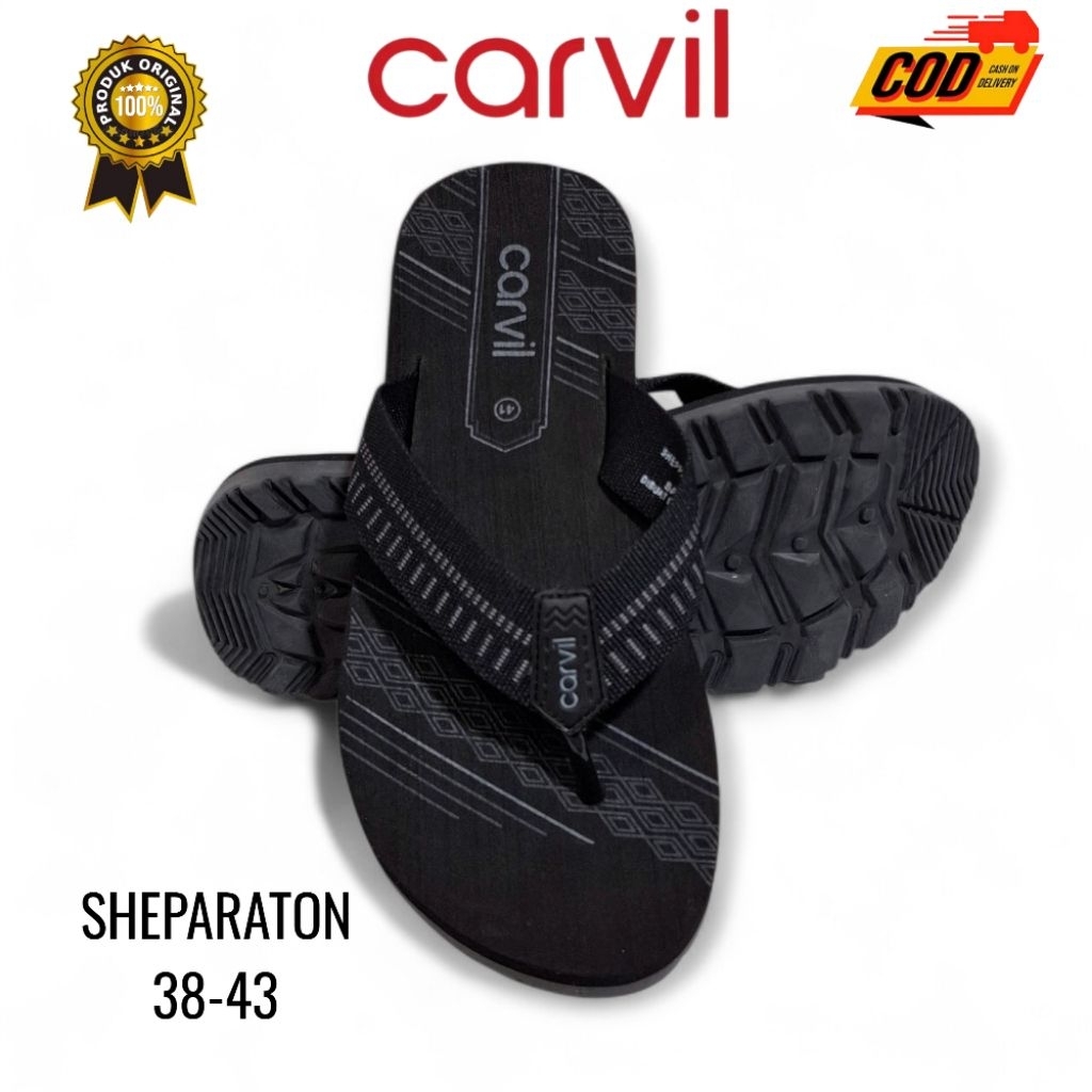SENDAL CARVIL PRIA TERBARU 100% ORIGINAL