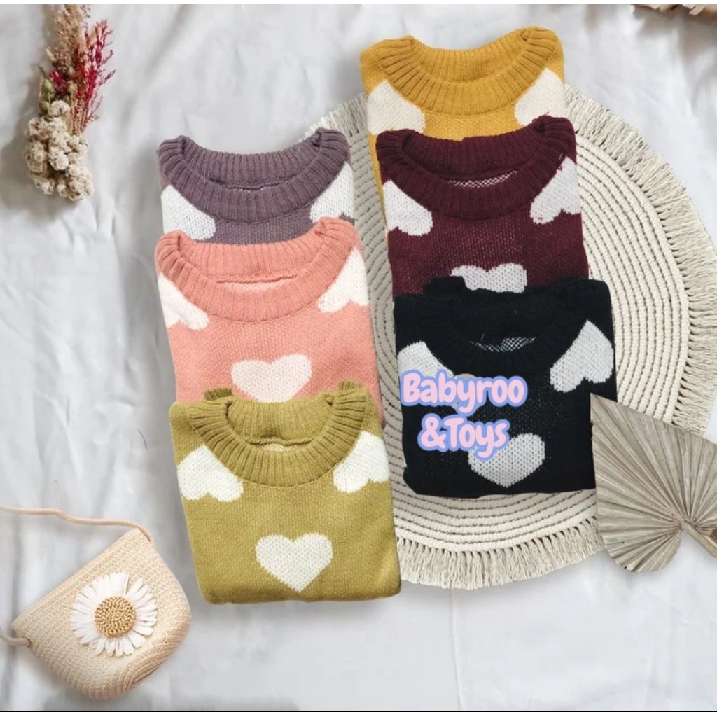 SWEATER BABY RAJUT LOVE