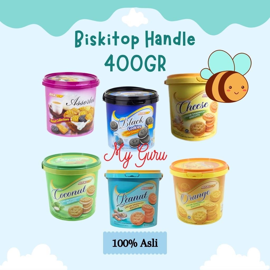 [DRUM] BISKITOP ASSORTED HANDLE 400GR / BISKITOP HANDLE 400GR / BISKUIT BISKITOP 400GR