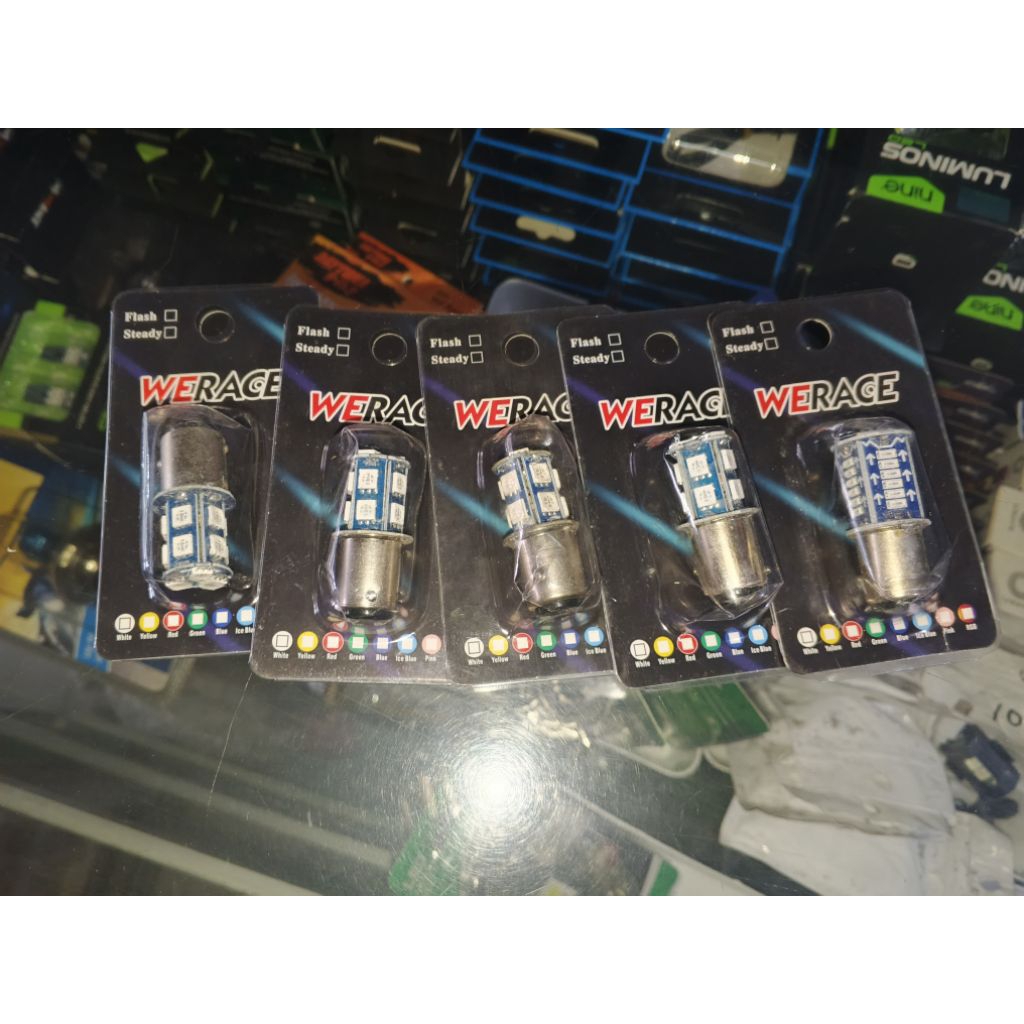 Gvr Motor | Werace lampu dop stop belakang blue