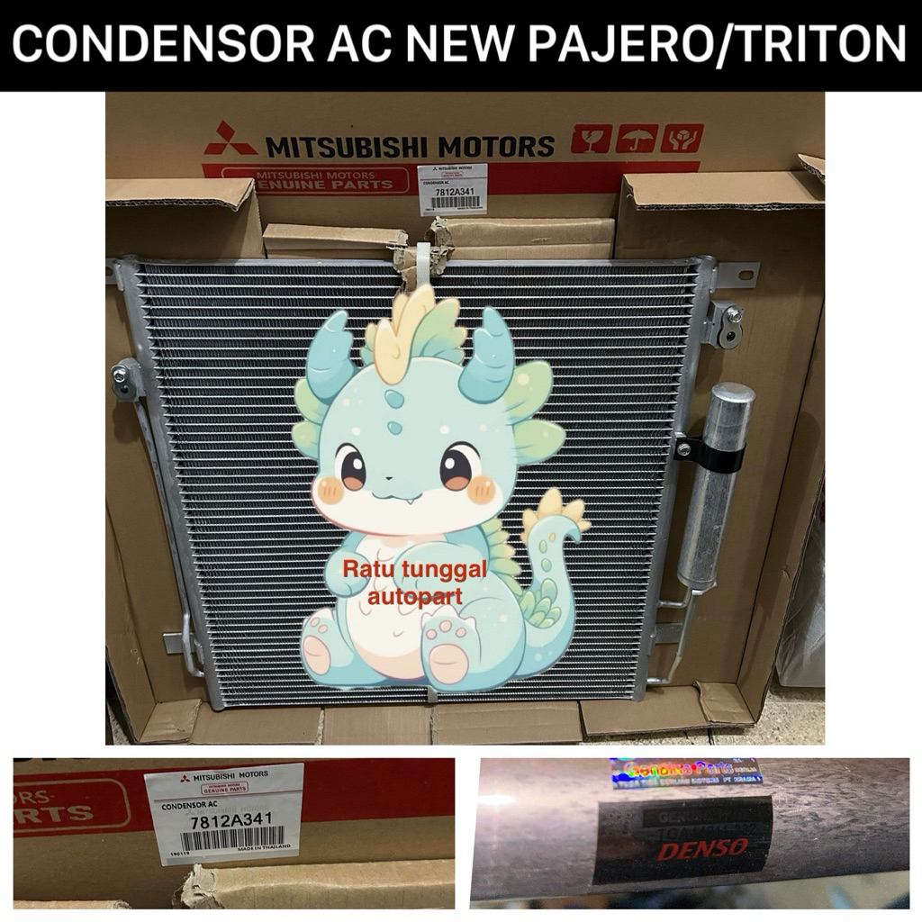 CONDENSOR KONDENSOR AC MITSUBISHI NEW PAJERO / TRITON ASLI ORIGINAL DENSO THAILAND