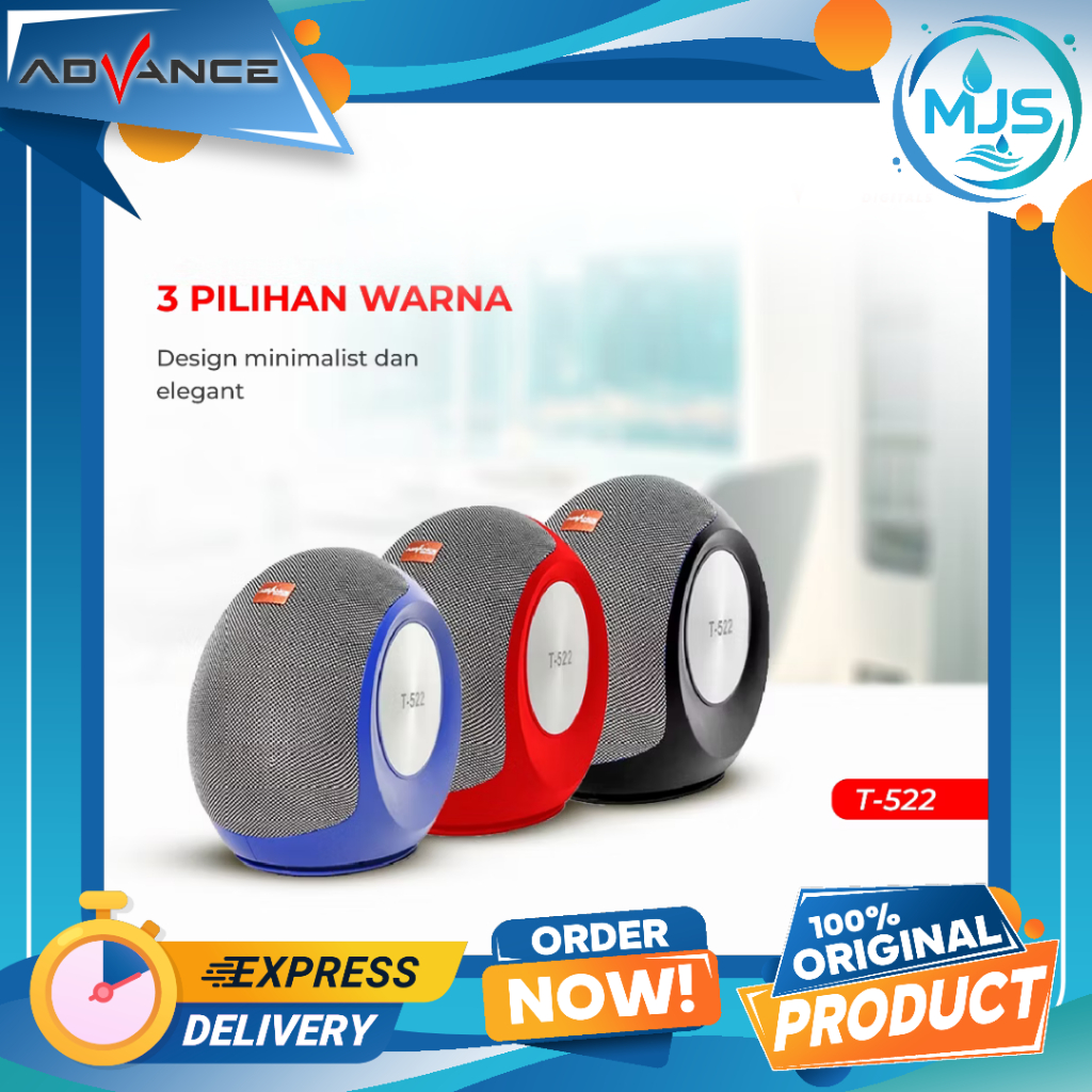 Advance Speaker Bluetooth T-522 / T522 Speaker Portable - Garansi 1 Tahun