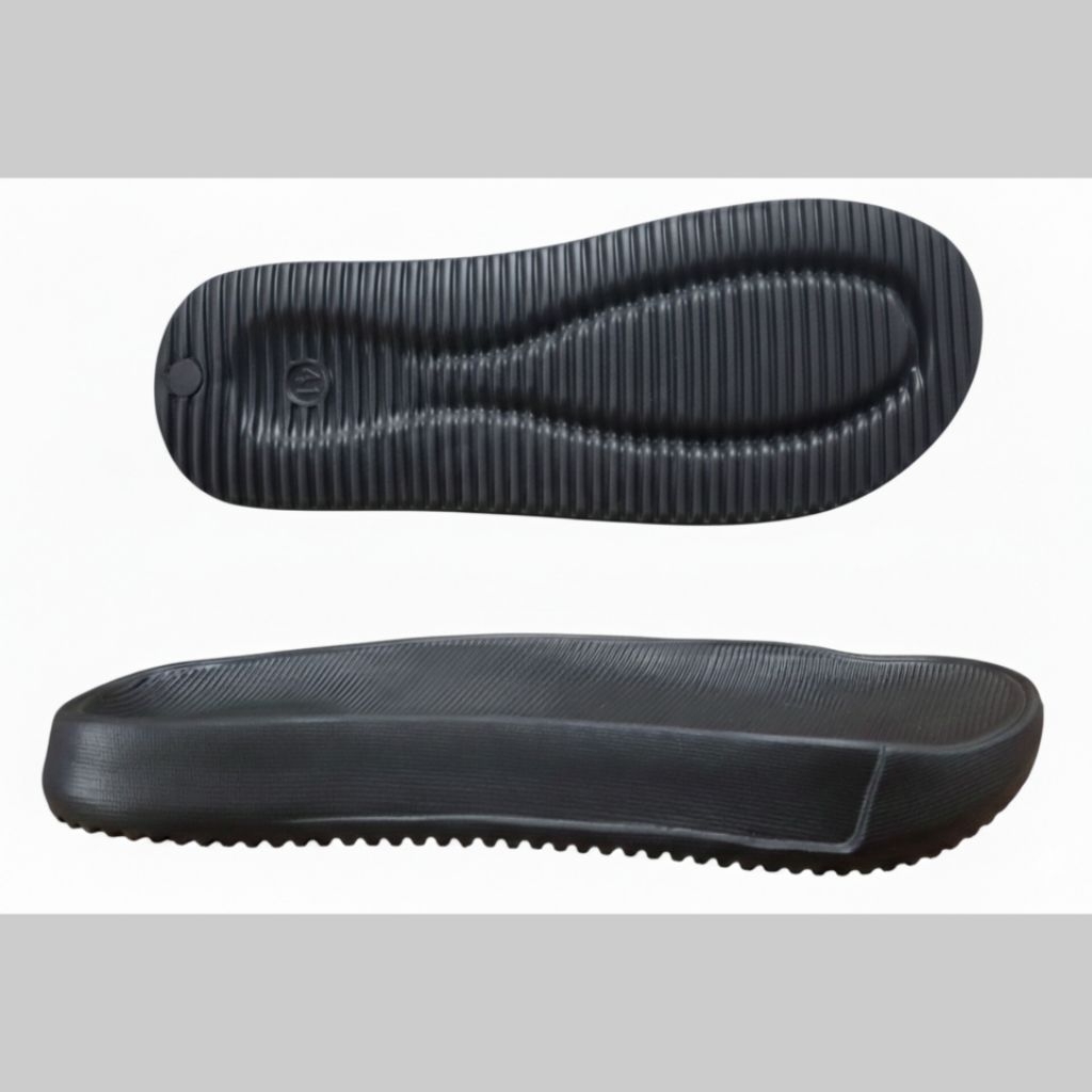 Outsole Sandal 9006 Hitam Bahan Pylon Ringan dan Empuk Cocok Untuk Sandal Slide Pria Sandal Slip On 