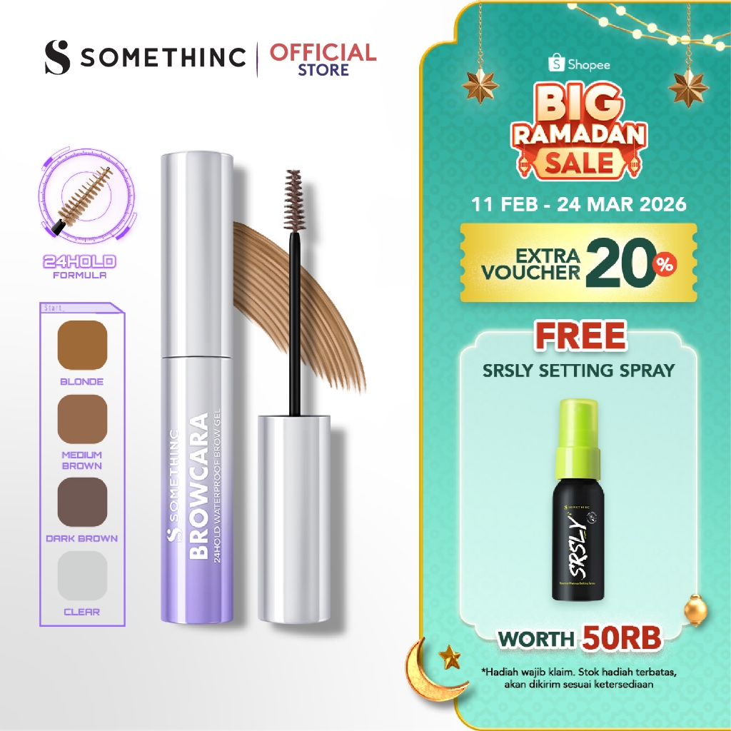 [BARU] SOMETHINC Browcara 24Hold Waterproof Brow Gel - Maskara Alis Tahan Lama Anti Air Smudgeproof,