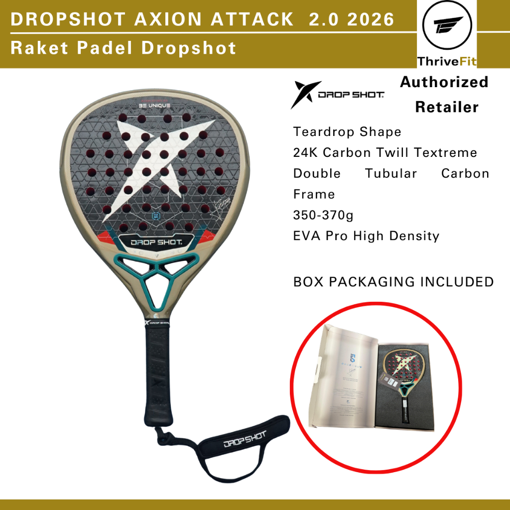 DROPSHOT Axion Attack 2.0 2026 / Raket Padel Dropshot Axion Attack 2.0 2026 - Jon Sanz Collection