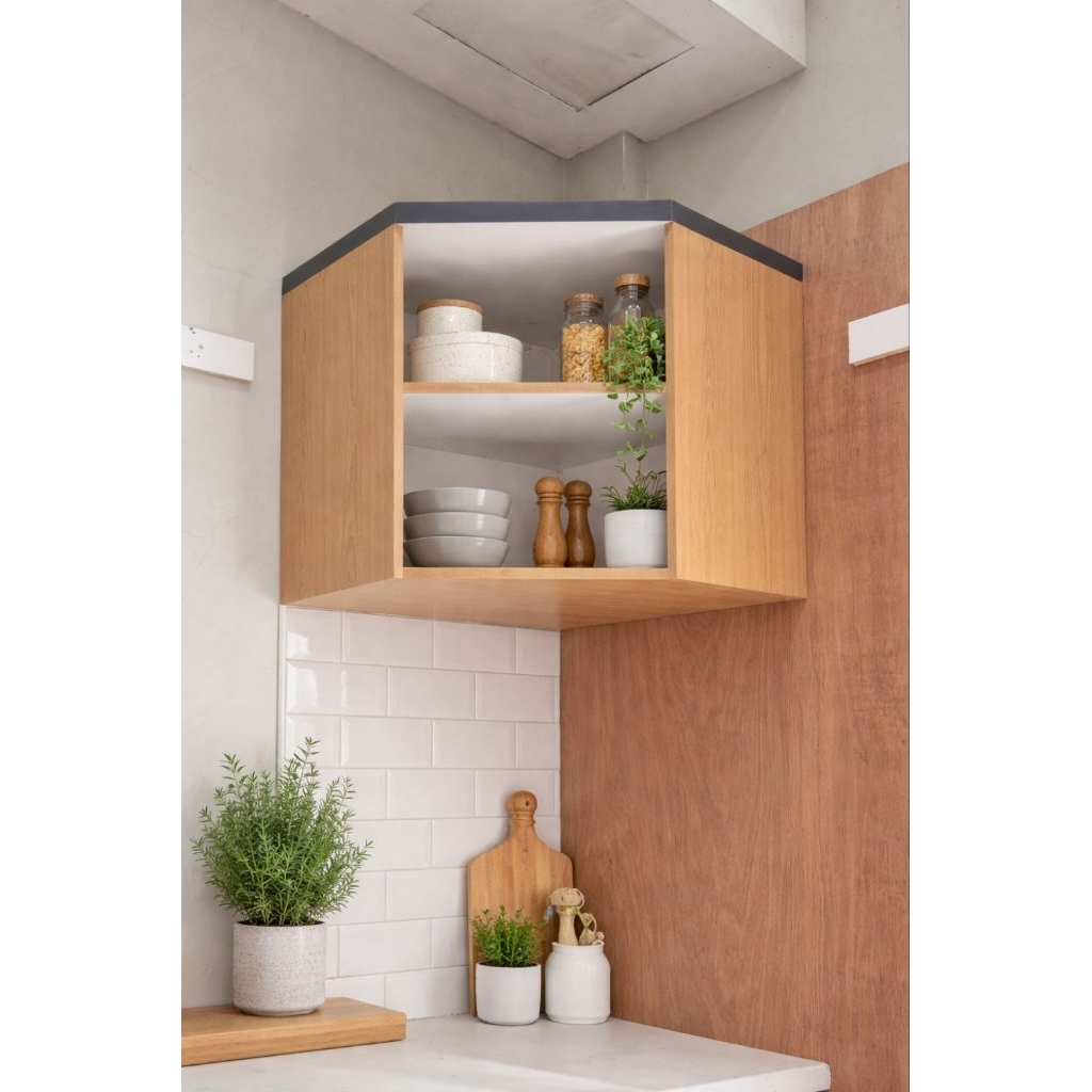 Kitchen Set Sudut Minimalis Rak Dinding Dapur Modern