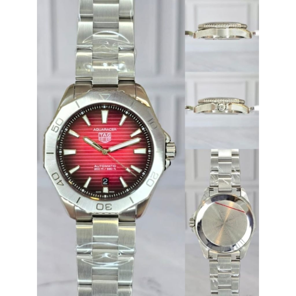 Jam tangan pria TH Automatic Aquaracer 40MM Profesional Stainless Japan