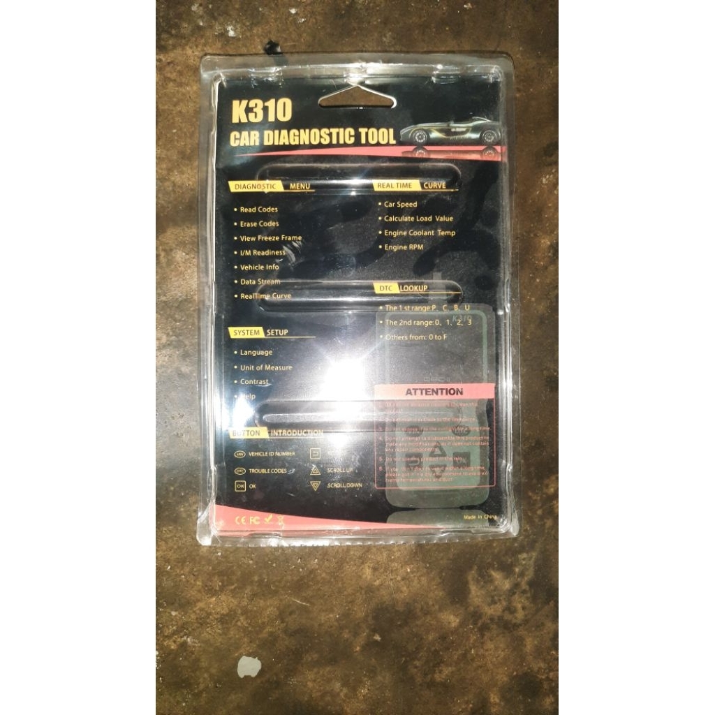 scaner K310 obd2 mobil dan motor