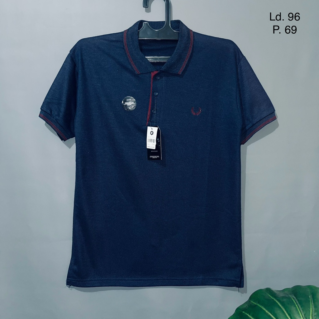 (BARU) Kaos Kerah Poloshirt Baju Kaos Bordir Logo Pria Dan Wanita Lengan Pendek