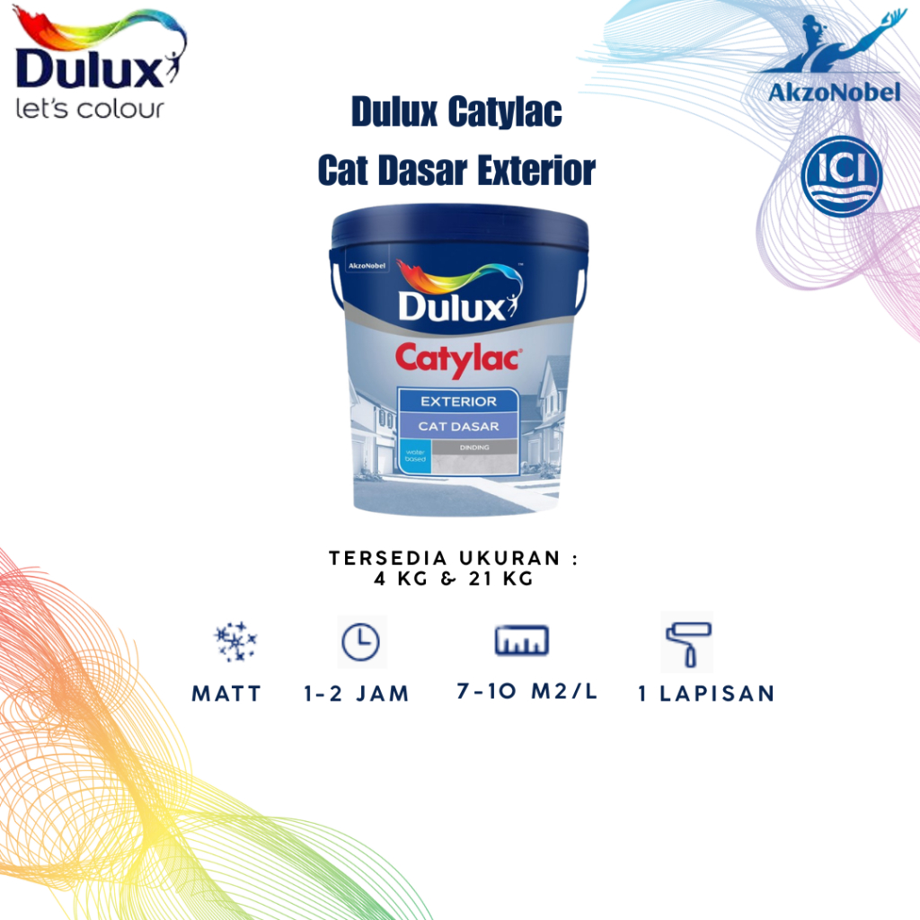 Cat dasar Dulux Catylac Exterior 21 kg / Sealer Dinding Tembok Luar Dulux Catylac 21 Kg