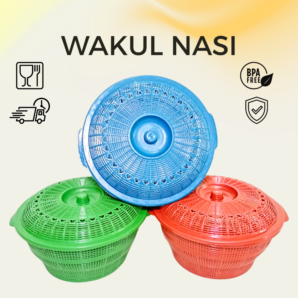 12 Pcs Wakul Nasi Hajatan Lusinan Murah / Ceting Nasi Plastik Hajatan