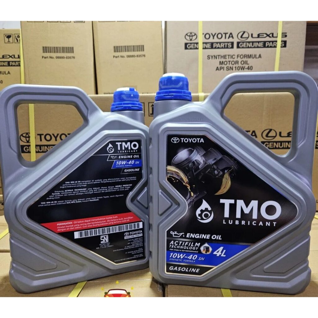 Oli Mesin TMO Oli Mesin Toyota Oli Mesin Mobil TMO 10W-40 SN 4L Original Engine Oil Oli Mobil TMO