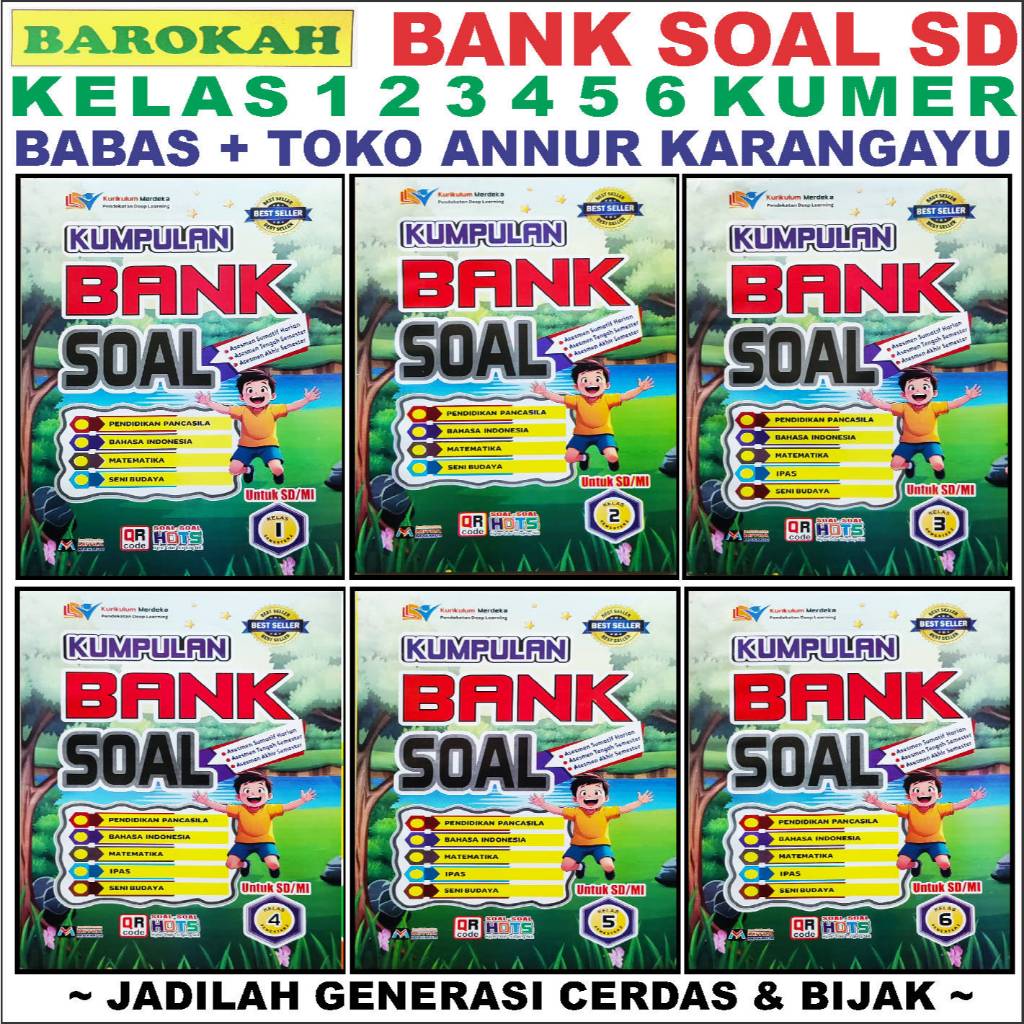 Babas5+1 Bank Soal Sd Fokus pintar 5 Bonus 1 Barokah Beli 5+1 Gratis Modul Sukses Pintar + Kunci Jaw