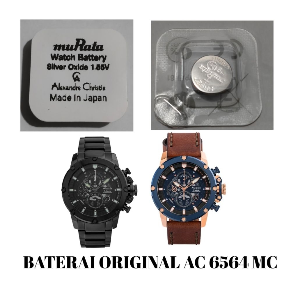 baterai original jam Alexandre christie 6564MC