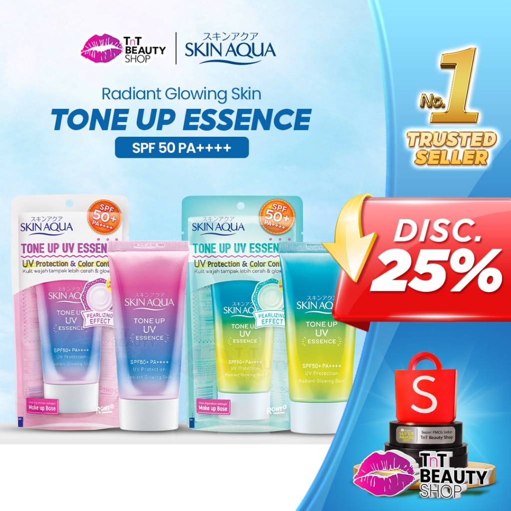 Skin Aqua Tone Up UV Essence SPF 50+ PA++++ 40gr - Mint Green 40gr | TnT Beauty Shop