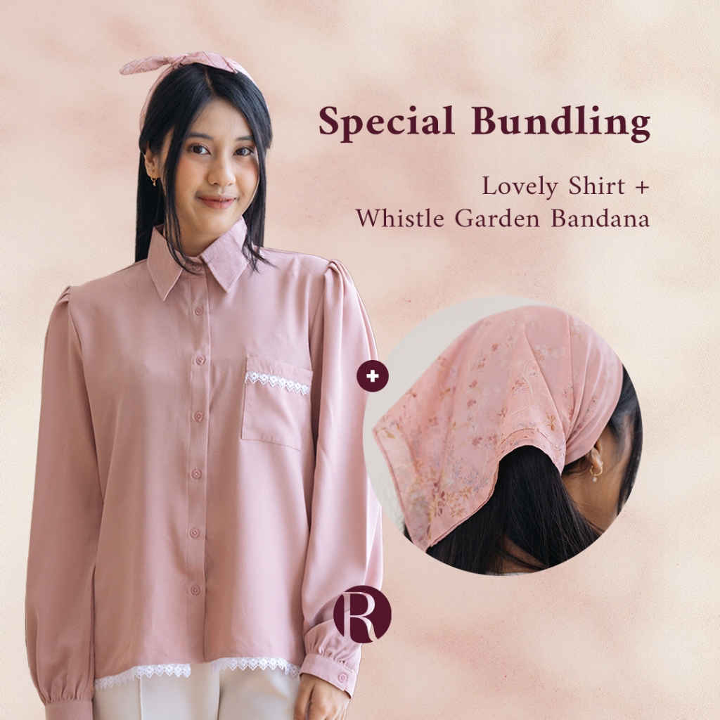 [BUNDLING] Ravessa Official - Lovely Shirt/Little Baby Shirt + Bandana - Bundling Baju Bandana