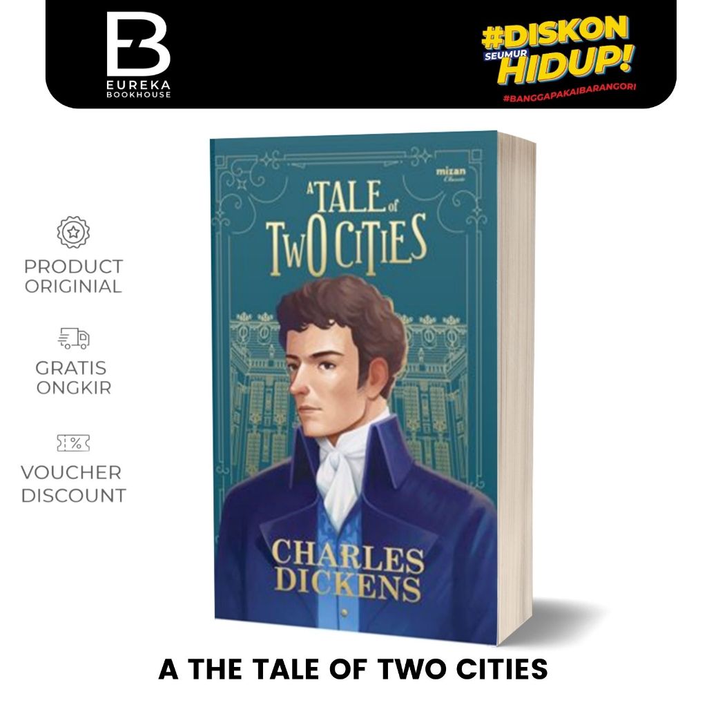 Buku Novel A The Tale of Two Cities - Charles Dickens