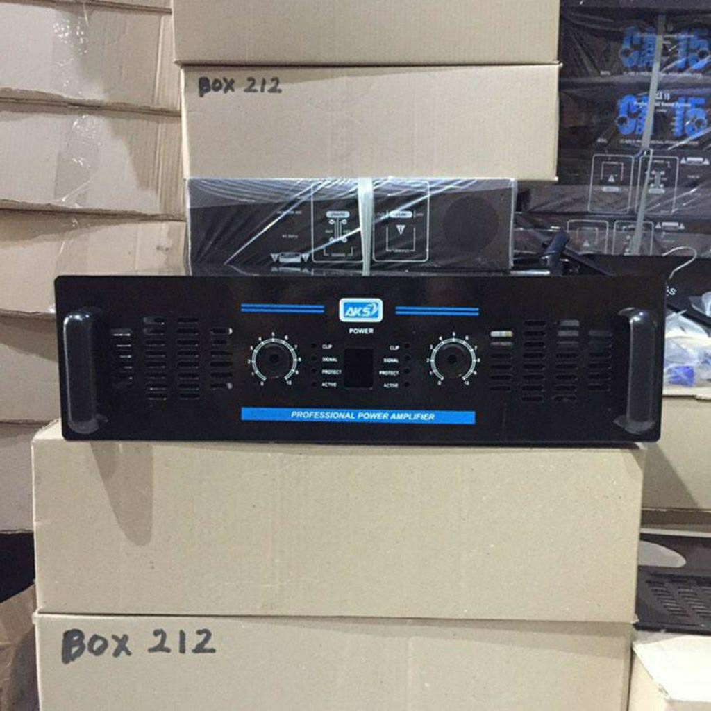 Box Power Ampli Amplifier 213 Bok Ampli 213 Hitam Bahan Plat Besi Tebal