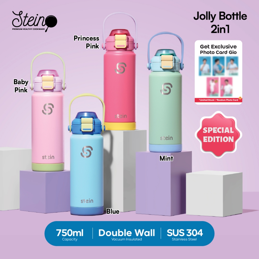 Stein Tumbler Jolly Bottle 2in1 750ml - Botol Minum Dua Fungsi SUS 304