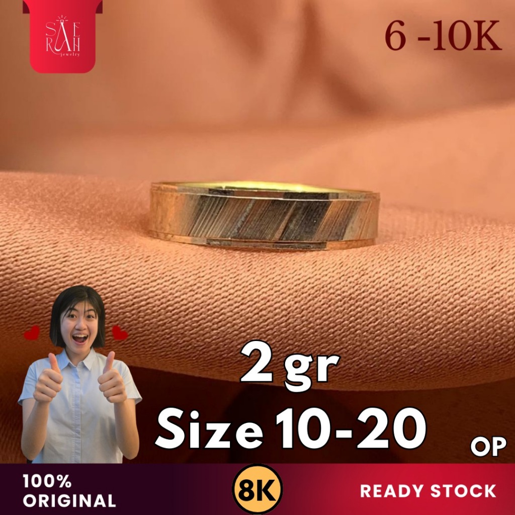 Cincin Emas 8K - Toko Emas Saerah - 2 Gram 96
