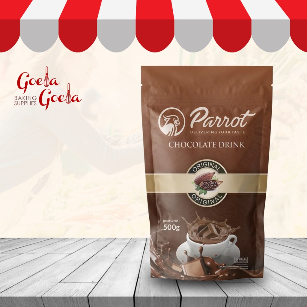 Minuman Coklat Bubuk Parrot 500gr