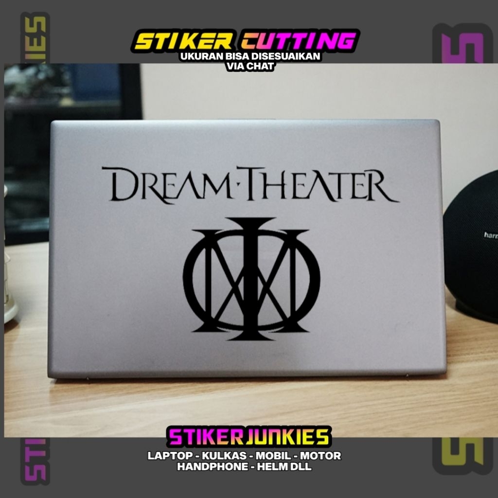 STIKER LAPTOP DREAM THEATER STICKER CUTTING TRANSPARAN