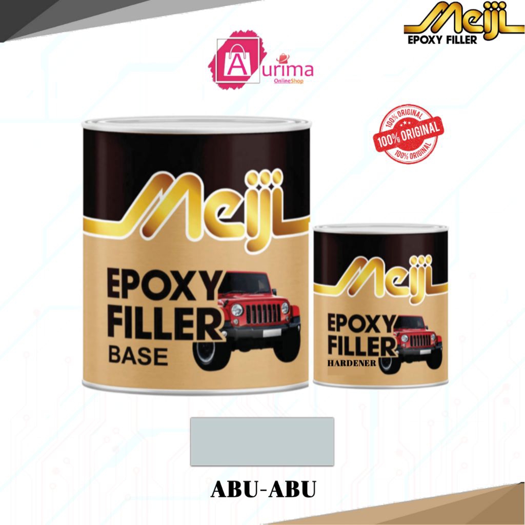 CAT DASAR MEIJI EPOXY FILLER 2 KOMPONEN GREY CAT DASAR MOBIL PRIMER FILLER SURFACER ANTI KARAT