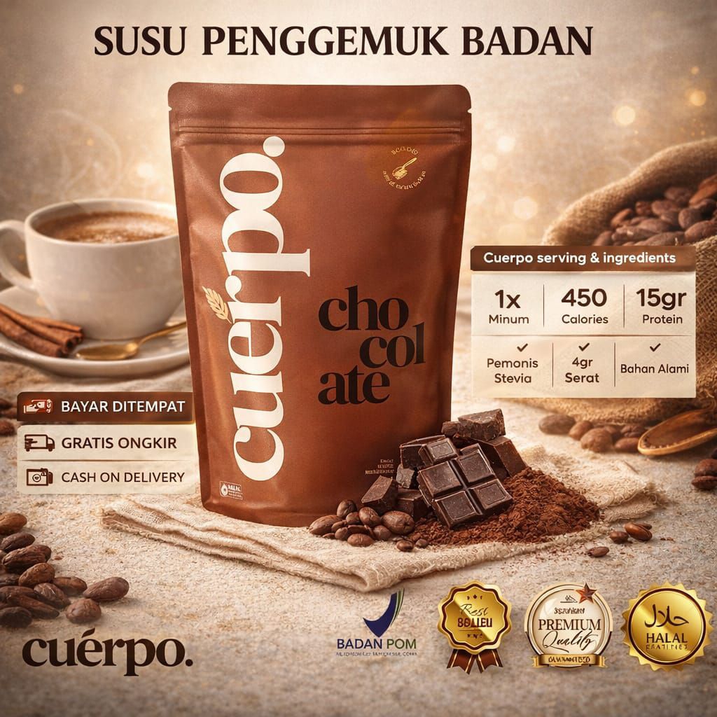 Susu Penambah Berat Badan Tinggi Protein dan Kalori Halal BPOM