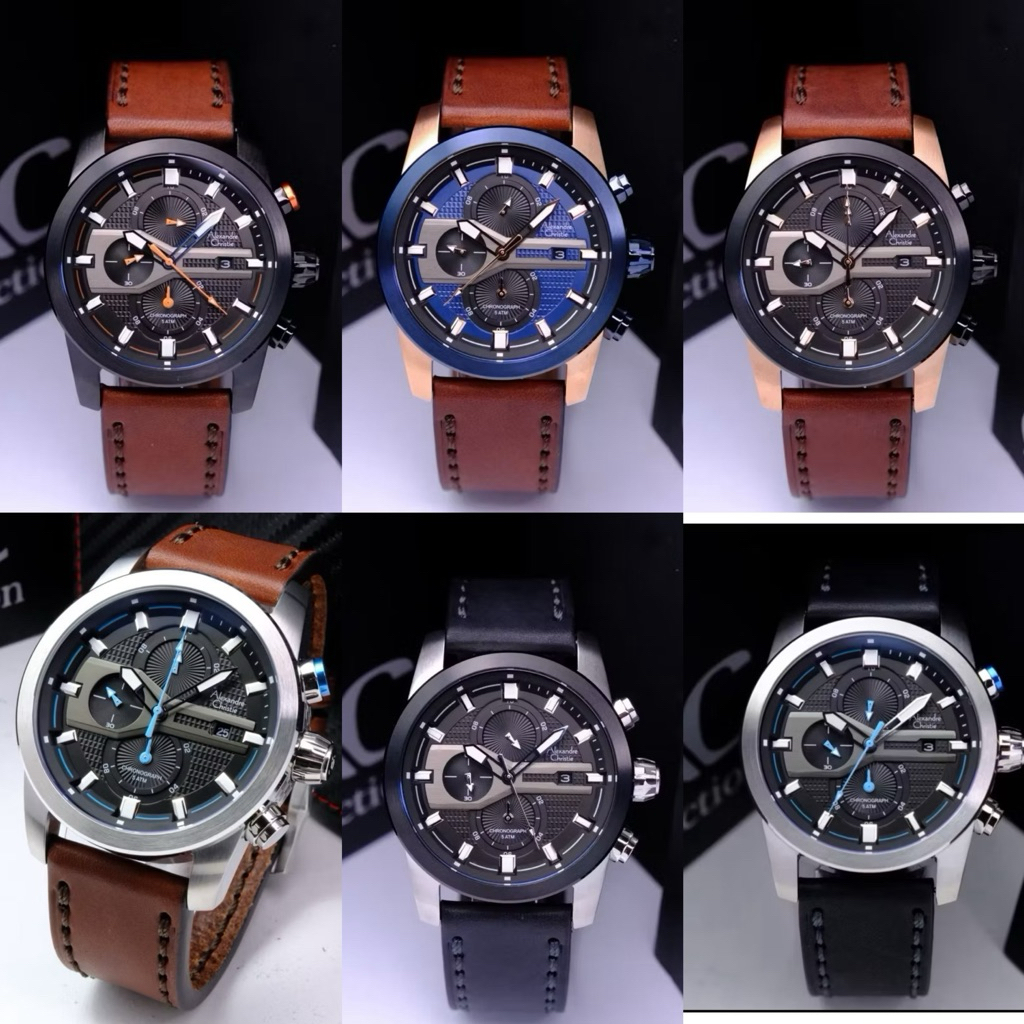 Jam Tangan Pria Alexandre Christie AC 6562 6562 Original Bergaransi Resmi