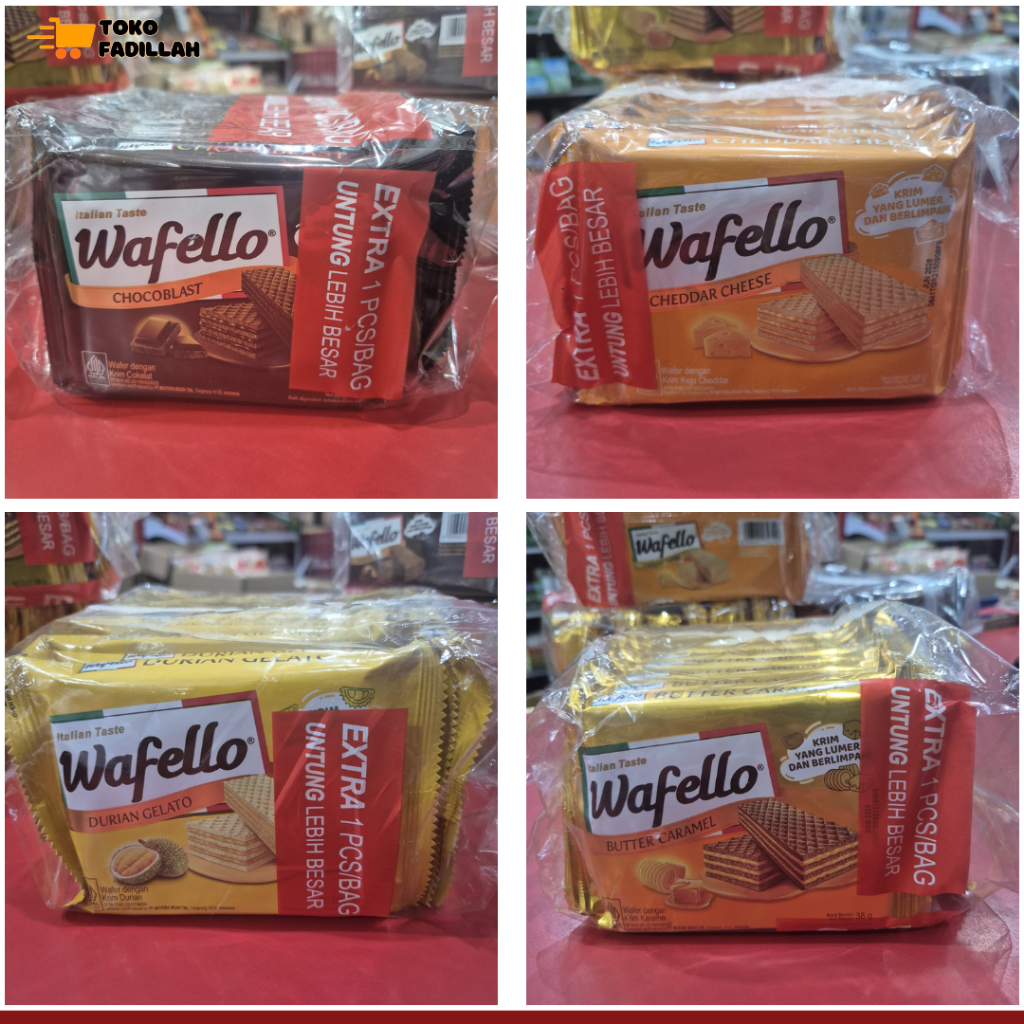 [1 PAK] ROMA Wafello Wafer 2000 isi 10+1 pcs - Lebih Besar Lebih Banyak