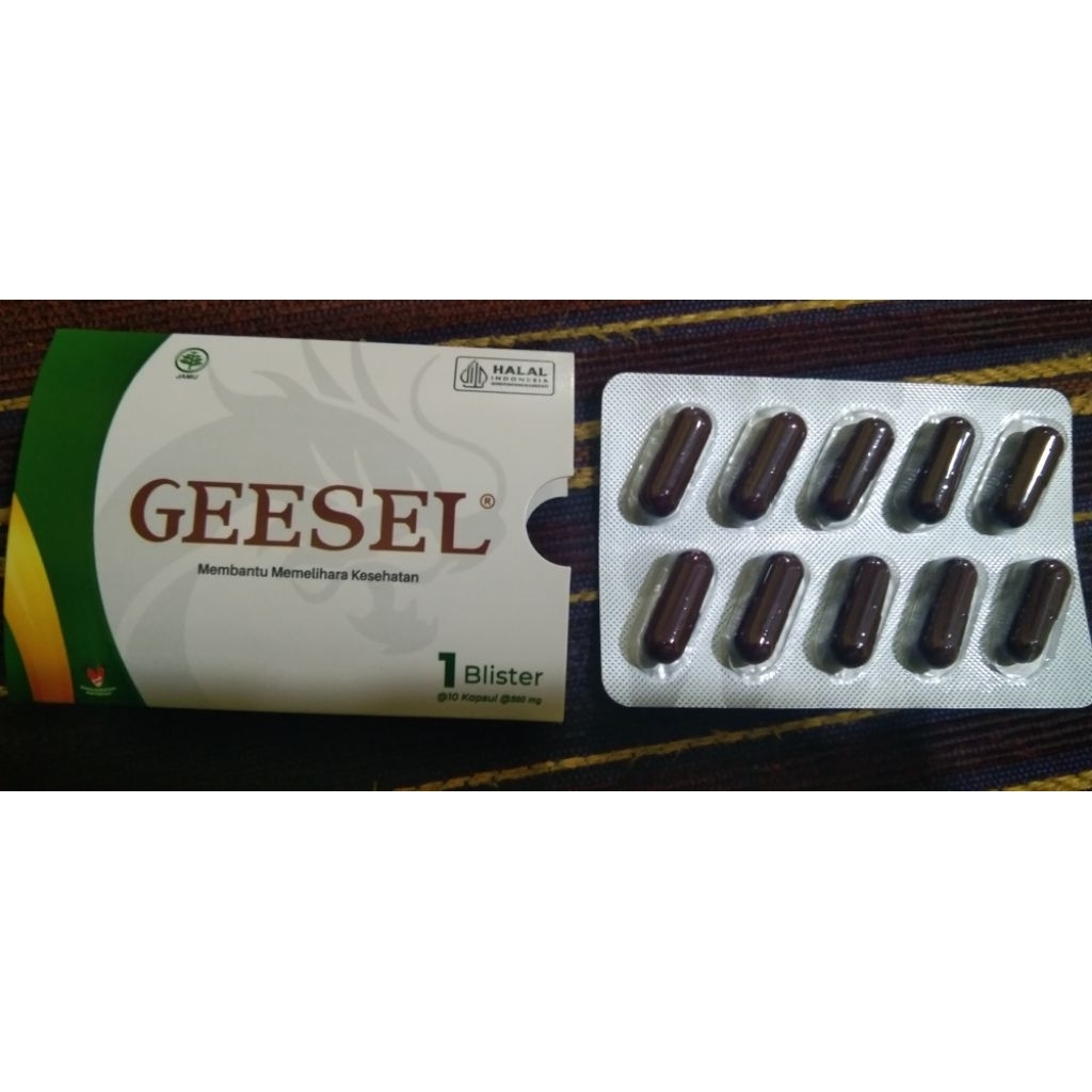 geesel 1 blister isi 10 kapsul