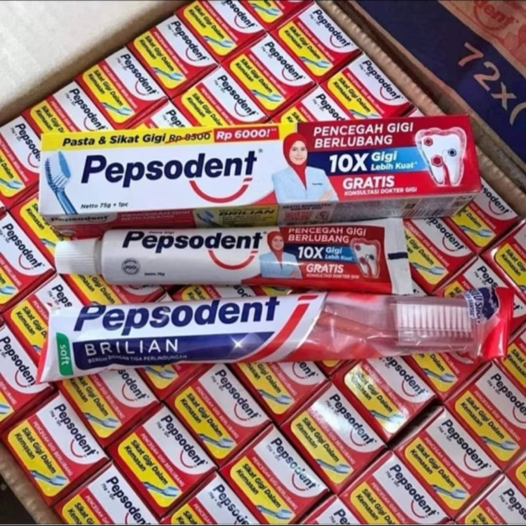 Pepsodent promo gratis sikat gigi 1 karton ( isi 72 pcs ) | Pepsodent gratis sikat