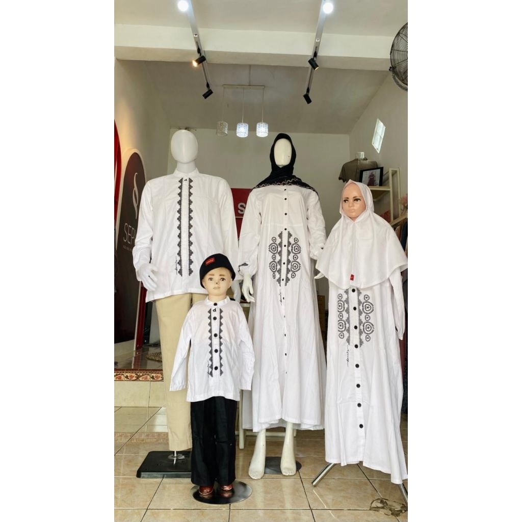 SARIMBIT DANNIS TERBARU D BLACK & WHITE_SARIMBIT DANNIS TERBARU_GAMIS IHROM_GAMIS PUTIH