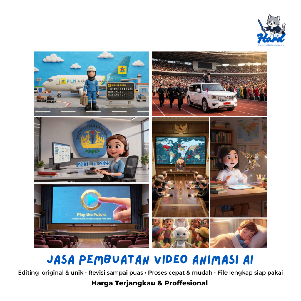 Jasa Pembuatan Video Animasi AI 3D Pixar & Realistis | Cinematic Storytelling | Konten Kreatif & Com