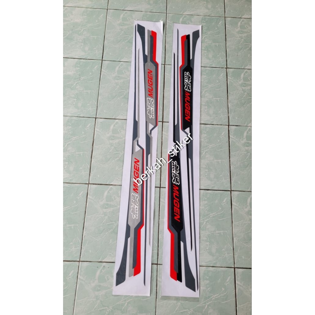 stiker sticker list body Honda jazz mugen/stiker striping honda  brio mugen/stiker mobilio mugen / s