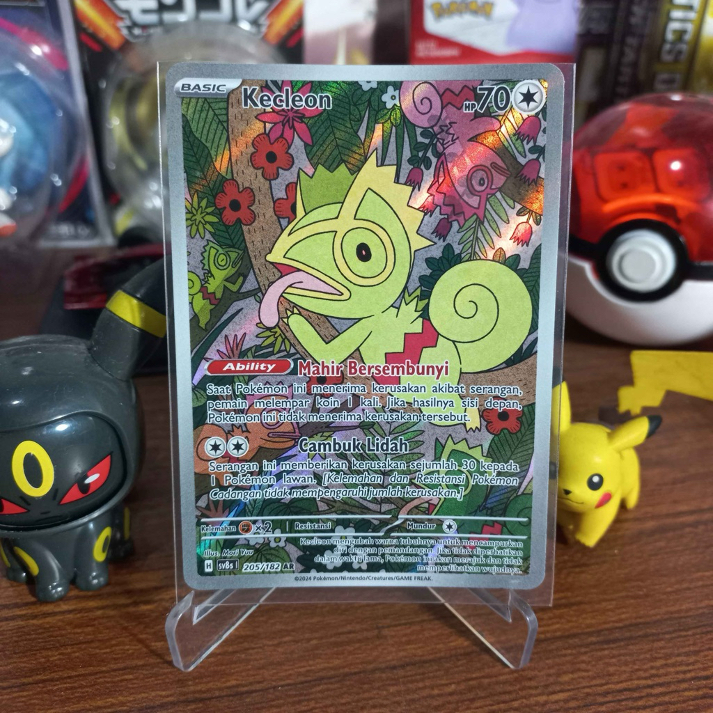 Kecleon AR Sv8s 205/182 - Kartu Pokemon TCG Indonesia Kilat Rasi Original