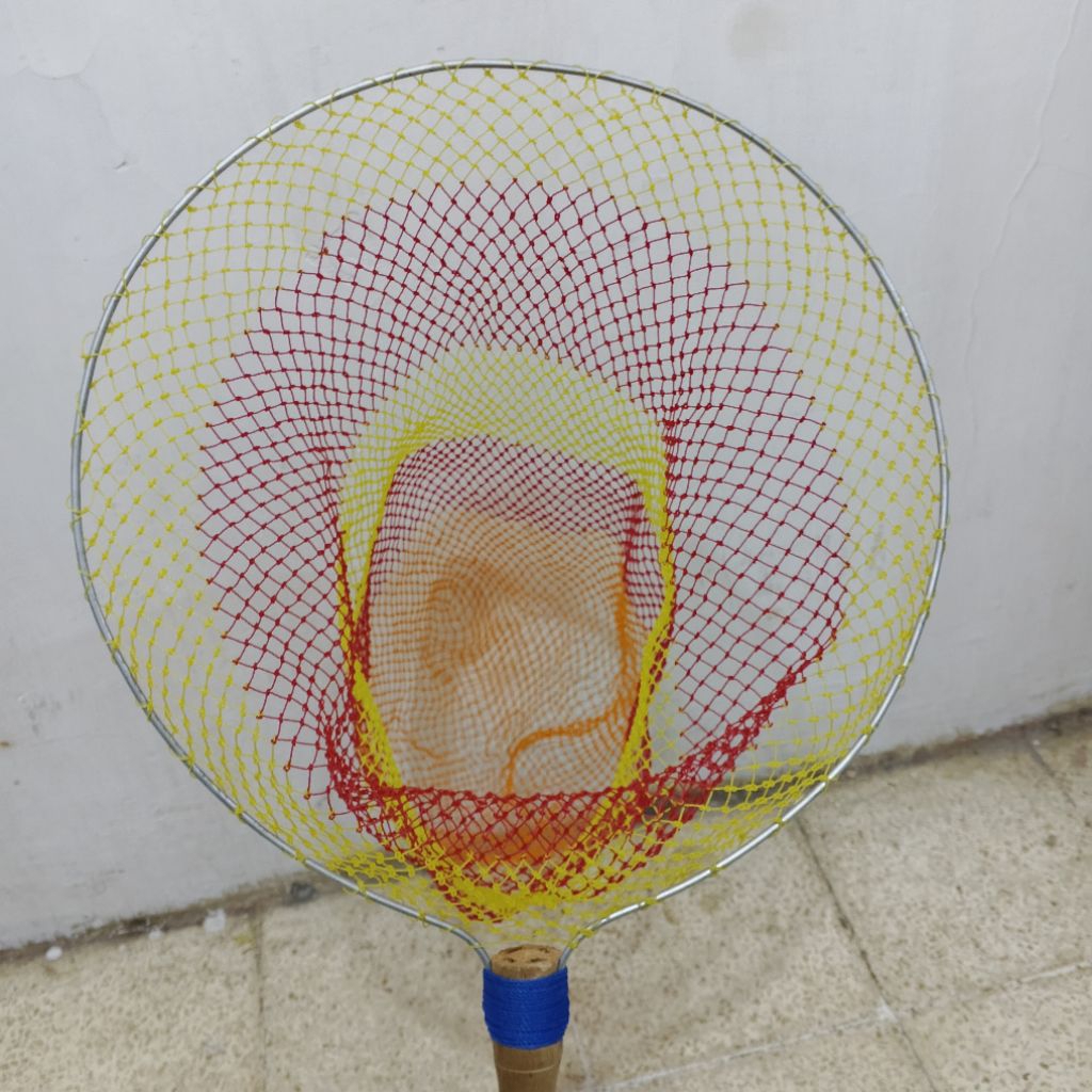 serok ikan/udang gagang kayu lubang kecil