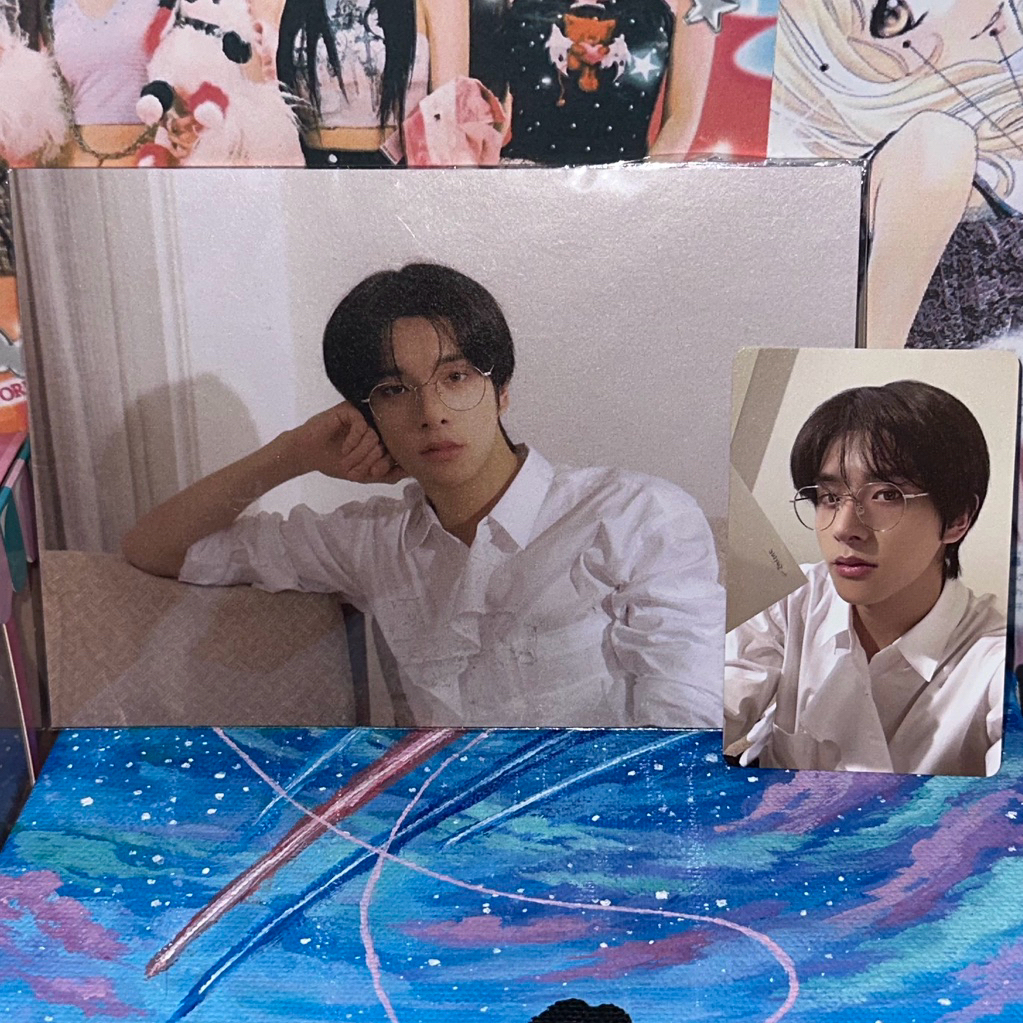 jual pc photocard poster postcard original official enhypen enha jake sg24 specs glasses nerd set