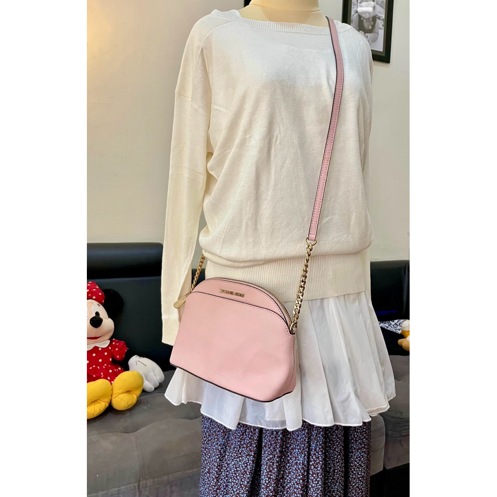 Michael Kors Crossbody Sling Baby Pink Mk Shoulder Bag