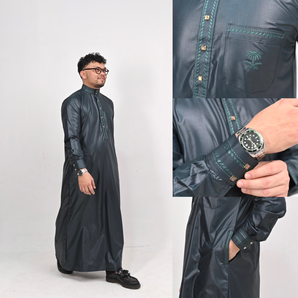 Baju Jubah Baju Gamis Baju Koko Pria SlimFit  Lengan Panjang by AL CORINA
