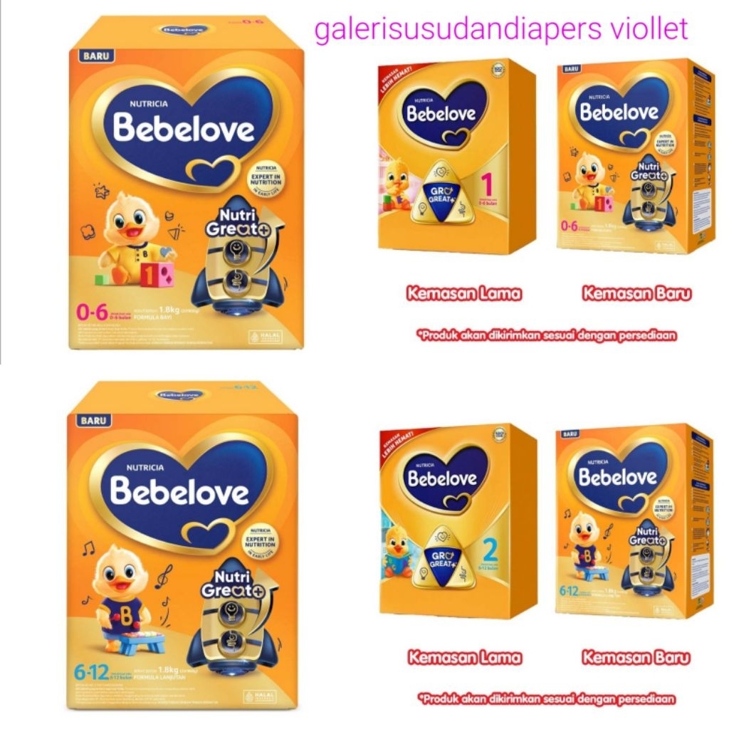 Bebelove 0-6 bulan / Bebelove 6-12 bulan 1800 gram