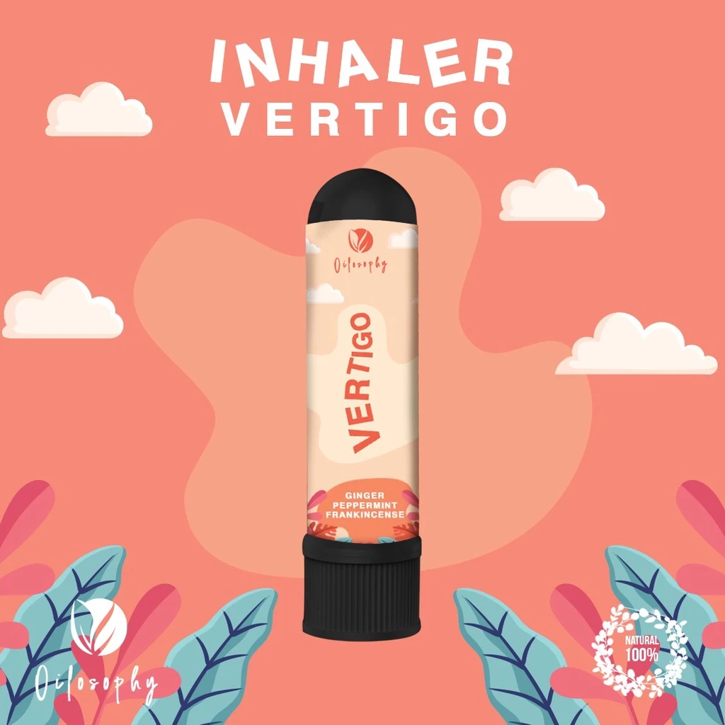 Inhaler Vertigo Migrain Sakit Kepala Berputas Pusing Essential Oil Herbal Alami Tanpa Bahan Kimia Oi