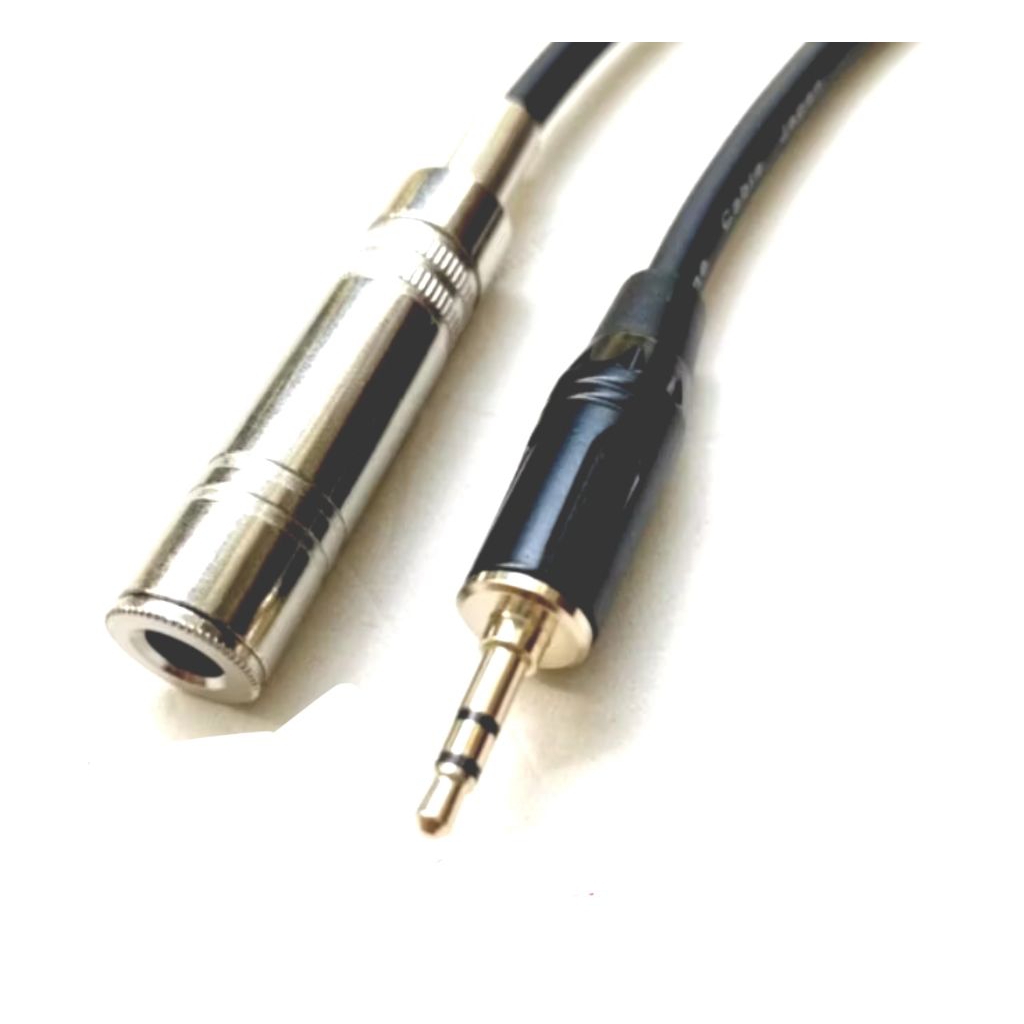 kabel sambungan akai jack mini stereo 3.5mm to cover mic 6.5mm kabel tembaga standar japan berkualit