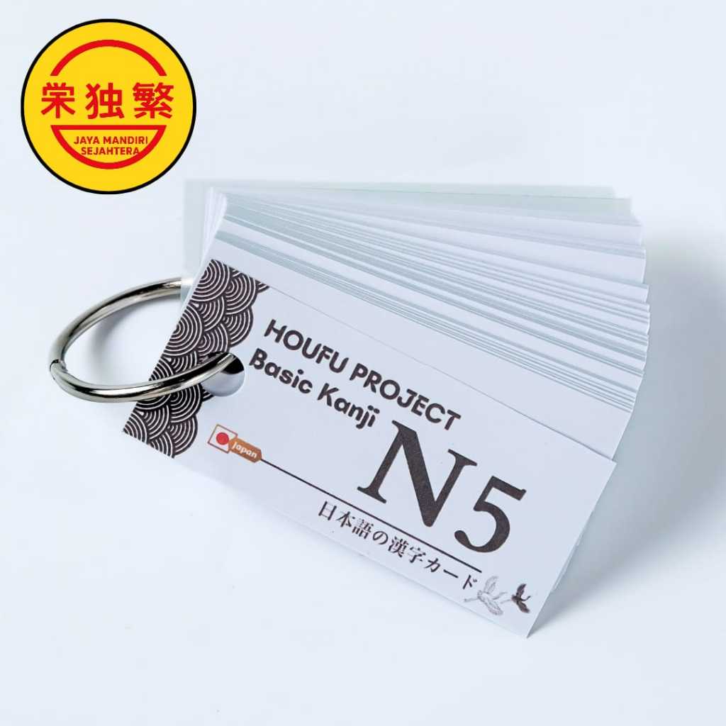 Flash Card Basic Kanji N5 110 Kanji Praktis