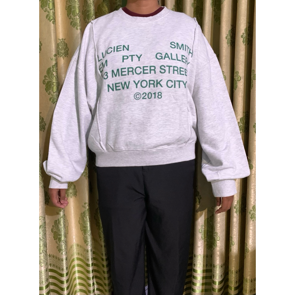 crewneck oversize boxy preloved second