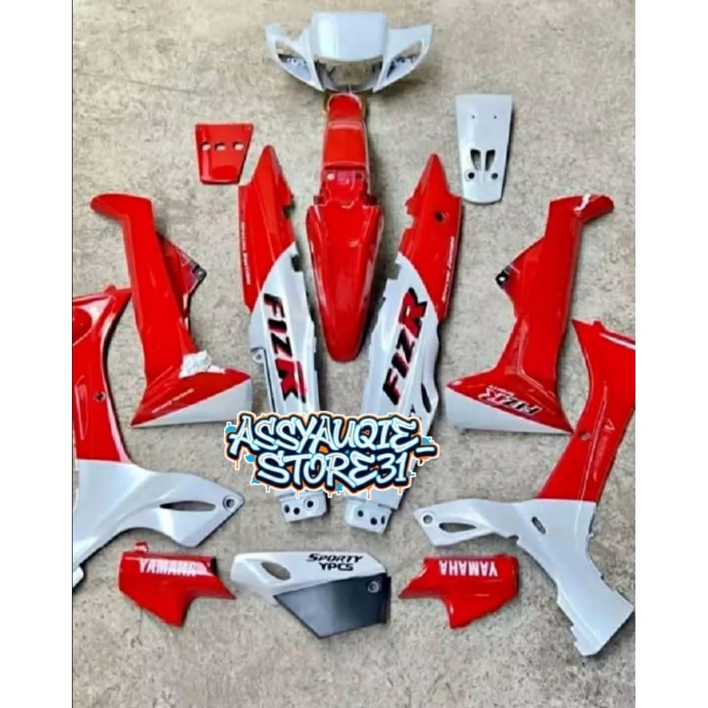 Full set body bodi halus yamaha fizr f1zr merah putih marlboro